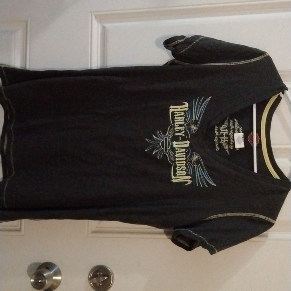 Embroided Harley Davidson tshirt - Picture 2 of 5